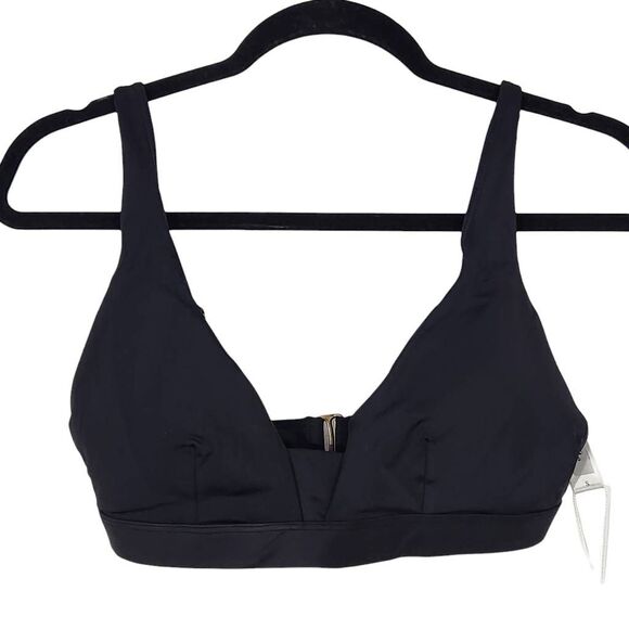 Andie Black Bikini Top Black Swim Top NWT Small Black Swimwear Andie Swim Top - Picture 1 of 11